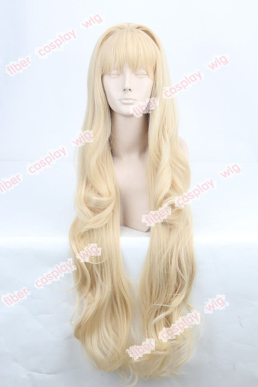 VOCALOID 3 SEEU Super Long Golden Blonde Cosplay Wigs
