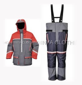 marine sport fishing jacket pant/life fishing rain suit/PPE fishing flotation coverall