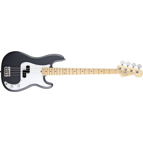 Fender 2012 American Standard Precision Bass with Case - Charcoal Frost Metallic, Maple Fingerboard