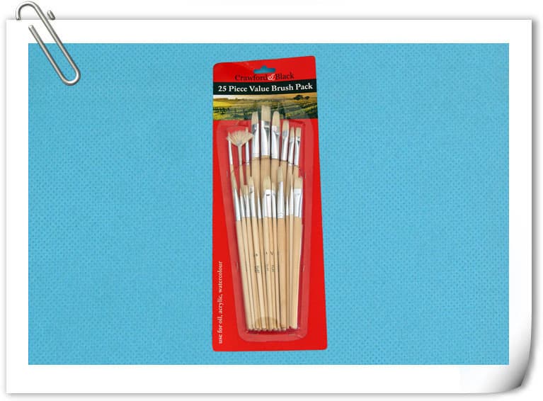 Bleached bristle Artist Brush - Bristle Art Brushes - Hake Art Brushes - Flat Artist Brush