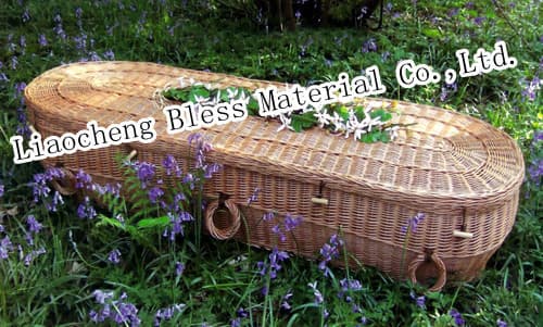Wicker coffin Bless-WC002