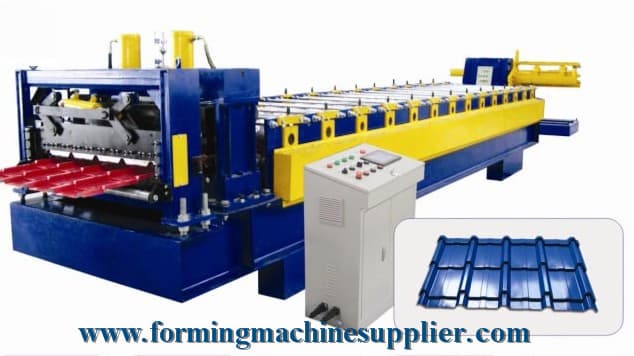 Long Span Step Tile Roof Roll Forming Machine