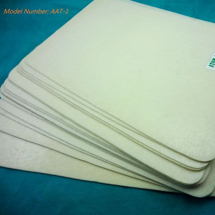 Nonwoven chemical sheet with glue on donble sides
