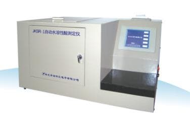 Automatic water soluble acid determinator