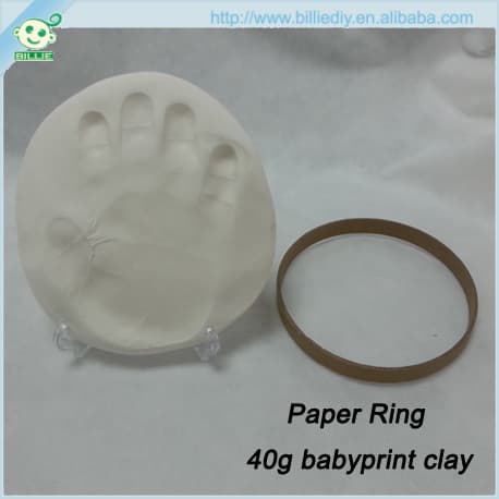 Baby Hand & Foot print Clay with a paper ring