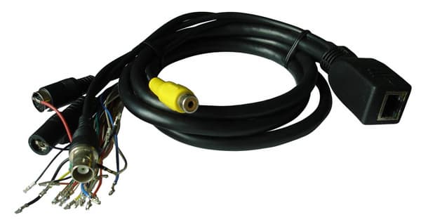 CCTV Matrix RG59 D-sub Cable with Nickel-plated BNC/DB15 Connector and 75-5 Coaxial Cable Conductor