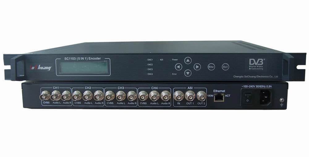 MPEG-2 5 in 1 Encoder, CATV Headend Equipment