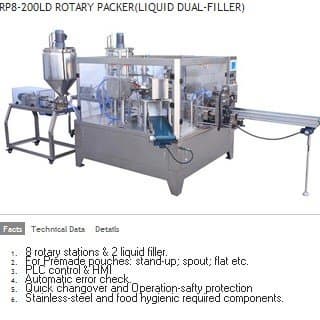 RP8-200LD Rotary Packer(Liquid Dual-Filler)
