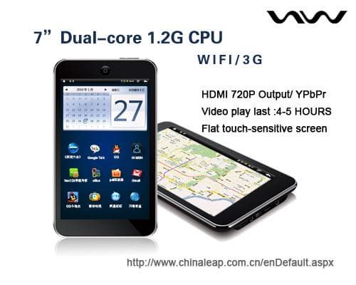 7inch built-in WIFI/3G/camera  MID