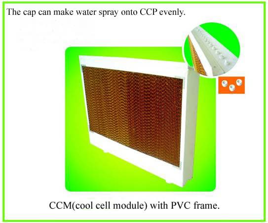 Pig/Poultry farming equipment--CCM with PVC frame that can reduce temperature and keep wet