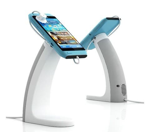 HOT security anti-theft display stand holder with alarm systems for mobile phone,MP3 and MP4