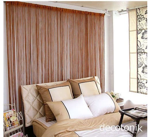 single color string curtain