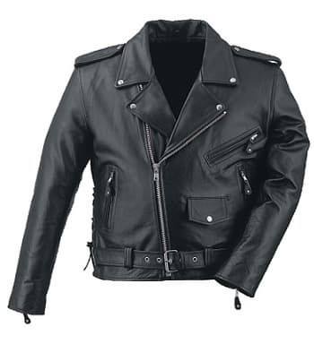 leather motorbike jacket
