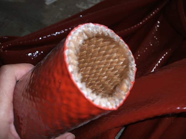 Silicone Coated Fiberglass Fire Sleeve