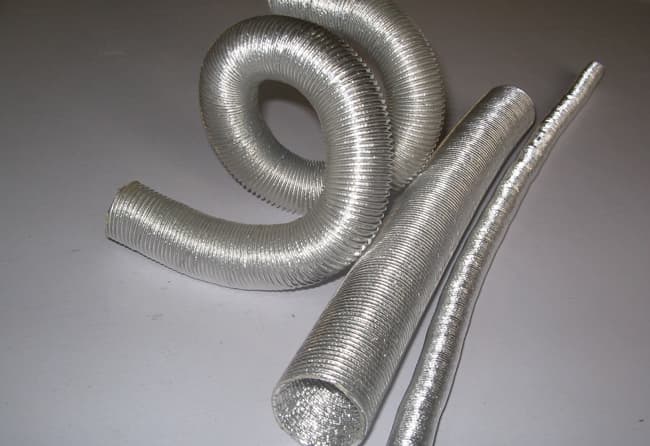 Aluminum fiberglass heat shield sleeve