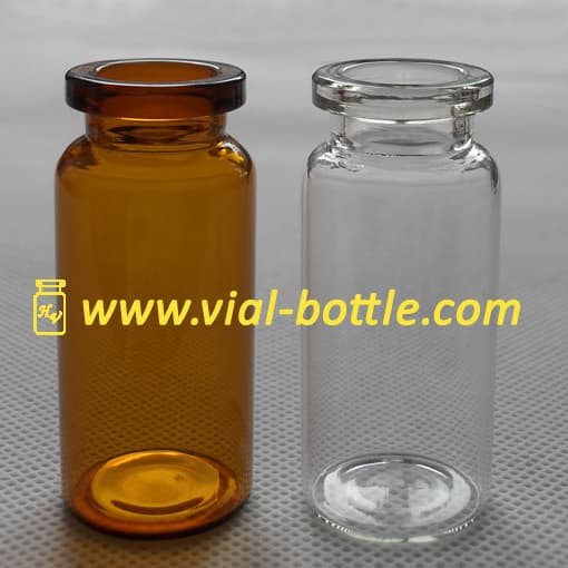 amber color glass antibitic vials