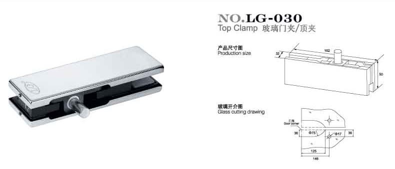 Patch Fitting,Top Clamp,Glass Accessories LG-030