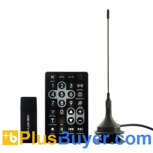 ISDB-T Full Seg HDTV USB Dongle for Computers - Remote Control & Powerful Antenna