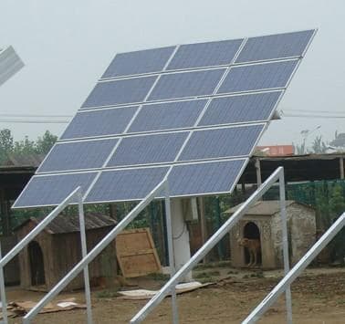 Dual axis solar tracking system from 1KW to 10KW