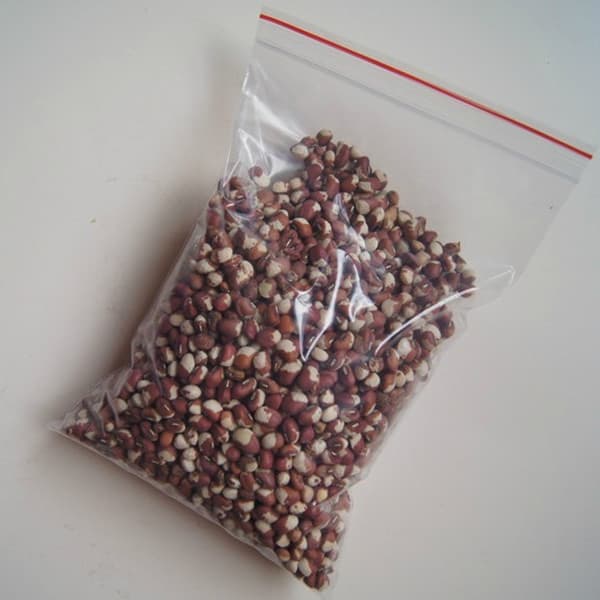 Disposable plastic LDPE zipper bag for packing corn