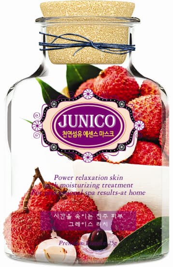 JUNICO Natural Fiber Lychee Mask Pack