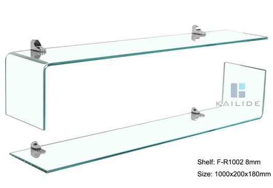 selling clear glass wall shelf decoration