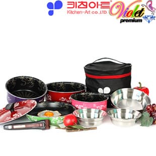 Features of Bella multi portable pots and pans for camping set
