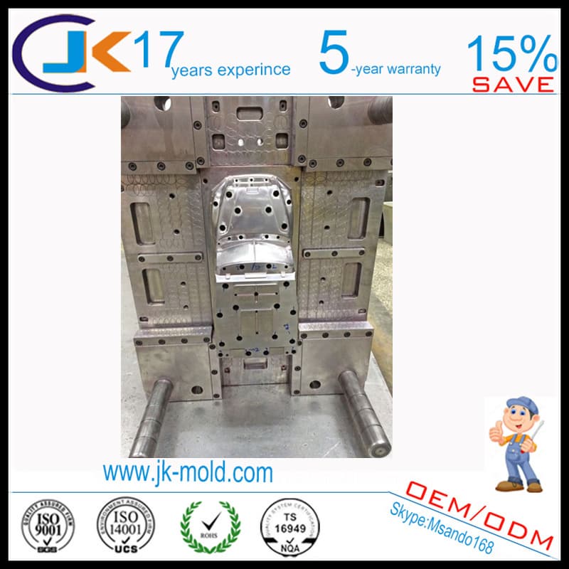 Double injection mold process for auto parts