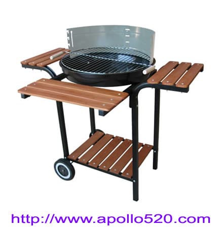 Barbecue Grill with Shelves