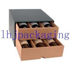 two layer drawer wine box