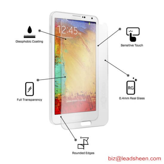 Tempered Glass Screen Protector For SS note3