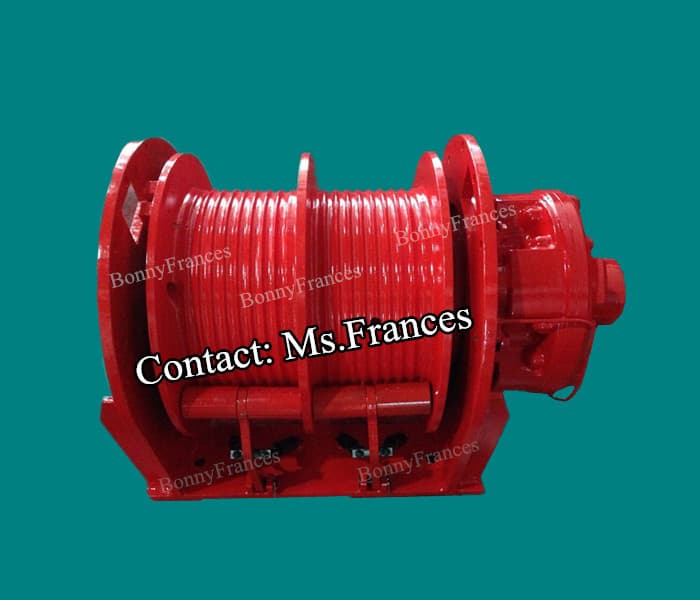 Double drum hydraulic winches
