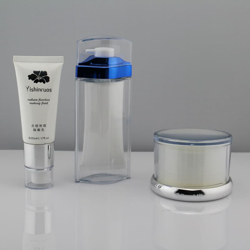 Plastic Cosmetic Tube Airless dispensier Tube and jar