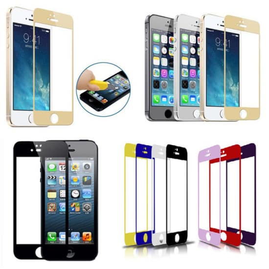 Color Tempered Glass Screen Protector For i5