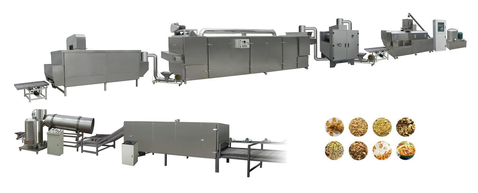 corn flakes and breakfast cereals processing line/machine