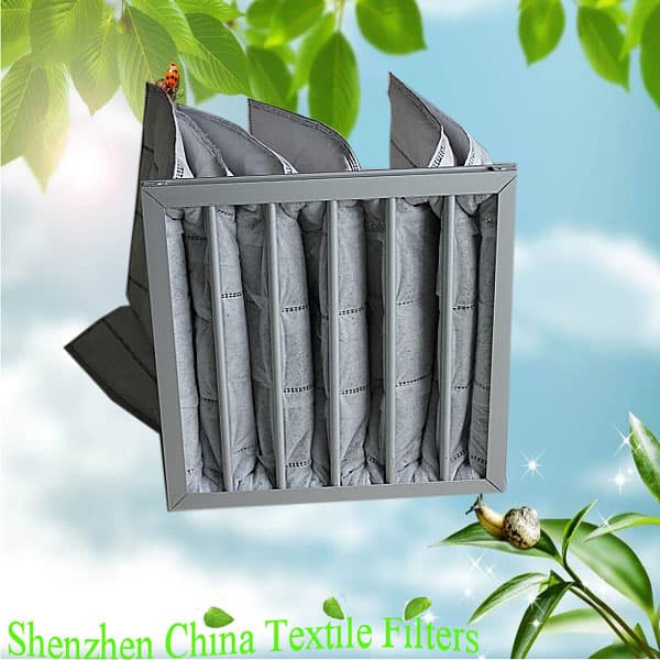 High efficiency bag air filter
