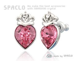 Heart tiara earrings_EW0099