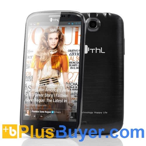 ThL W8-16GB - Quad Core Android 4.2 Phone (5 Inch, 1.2GHz CPU, 12MP Back Camera, 16GB Memory)