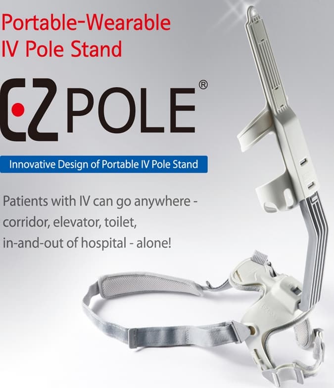 Portable-Wearable  IV Pole for patients