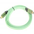 1080P HDMI V1.4 Male to Male Flat Connection Cable - Green (1.8M-Length)