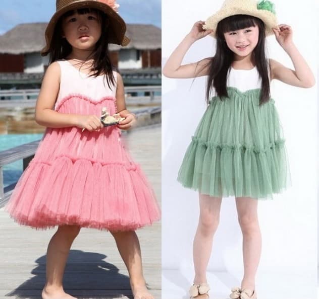 Kids Toddlers Princess Girls Tulle Tutu Dress