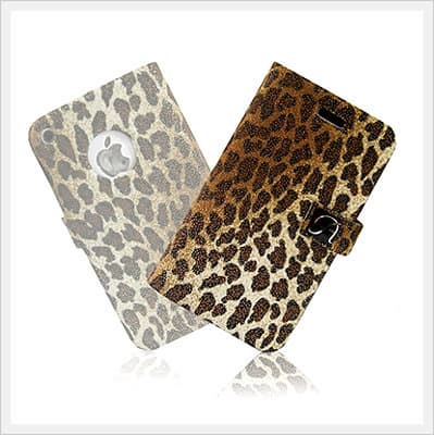 Diary Mobile Case - Leopard Leather