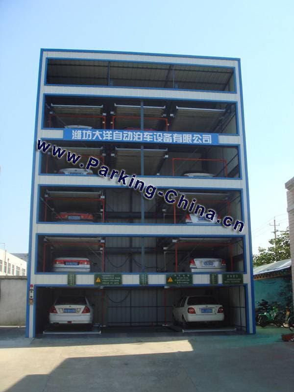Hydraulic puzzle parking system
