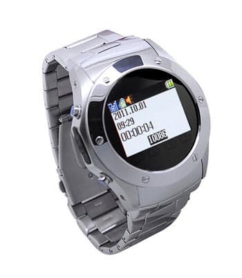 High grade stainless steel watch phone with touch screen MP4 hidden camera