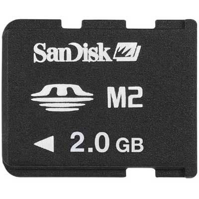 M2 memory card for mobile devices