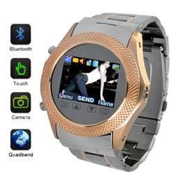 Luxury stainless iron watch mobile phones