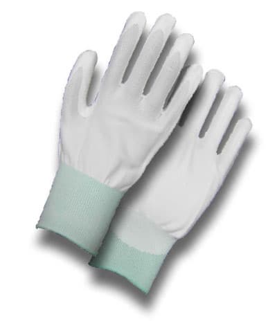 White Polyurethane Foam Coated Gloves