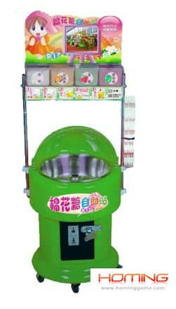Coin operated Cotton Candy DIY vending machine