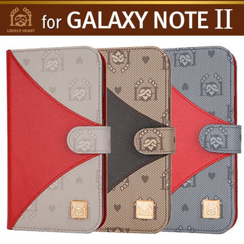 Galaxy NOTE2,Smartphone Case,Diary ,Natural Cowhide Leather [LovelyHeart Korea Co., Ltd]