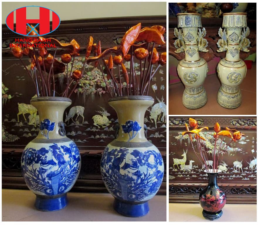 Vietnam Ceramic Porcelain Vase